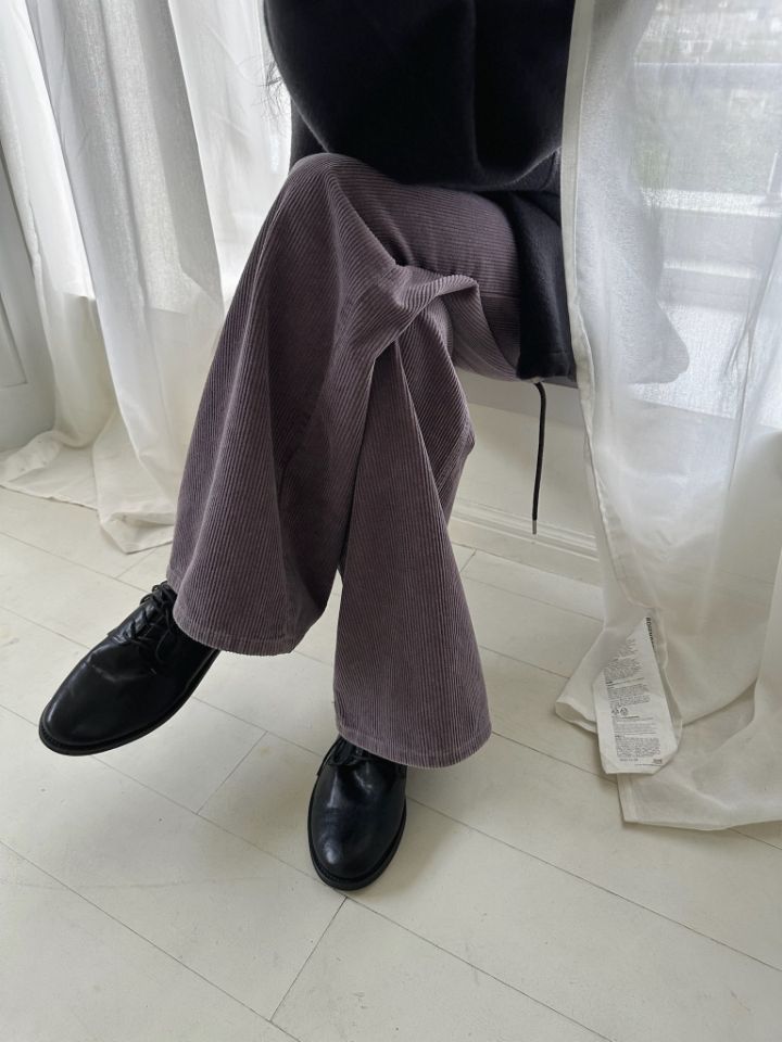 MARE韓國直郵女士新款推薦熱賣休閑時尚休閑褲燈芯絨染色MARE休閑褲