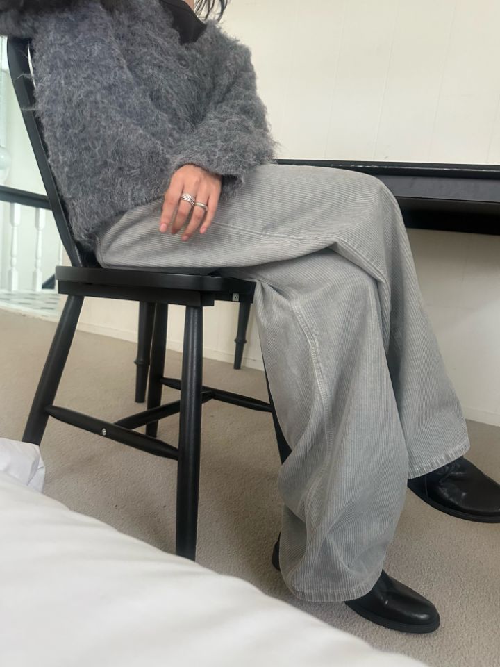 MARE韓國直郵女士新款推薦熱賣休閑時尚休閑褲燈芯絨染色MARE休閑褲