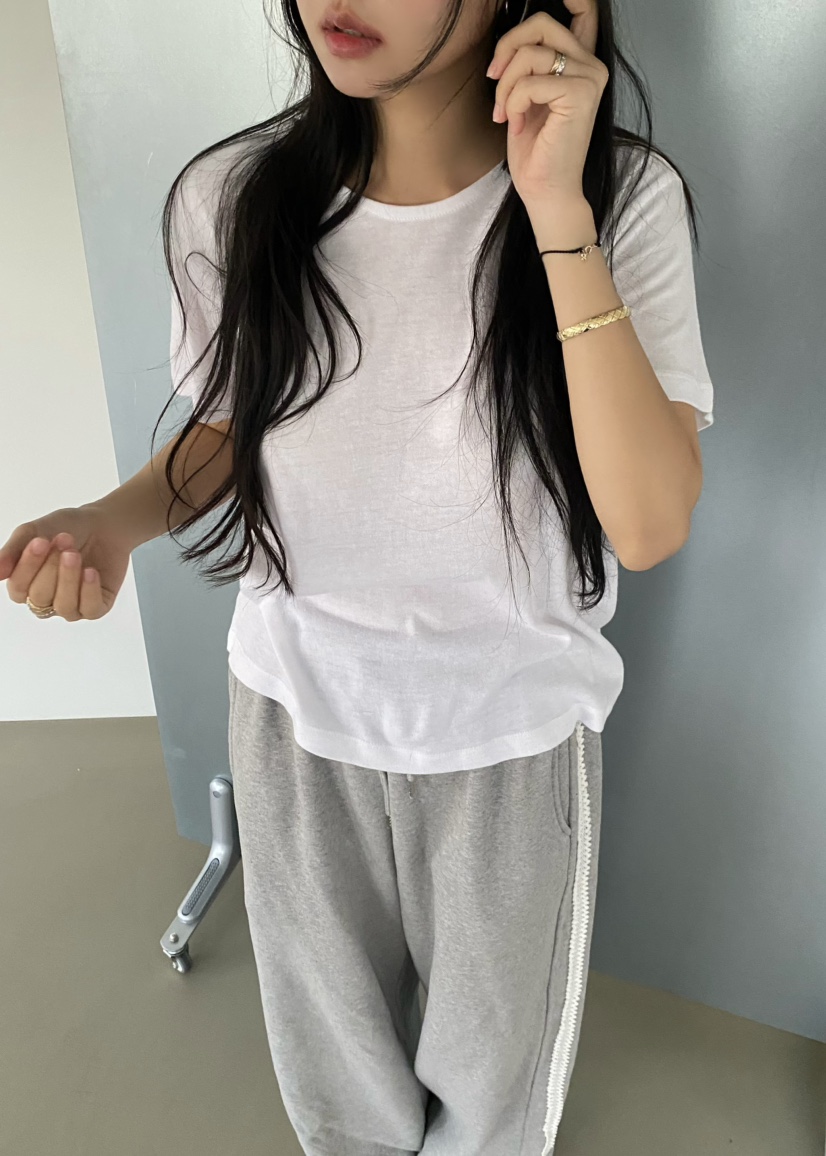 OUPPT韓國直郵女裝新款人氣時尚熱賣推薦真品休閑T恤安哥拉OUPPTT恤圖色2