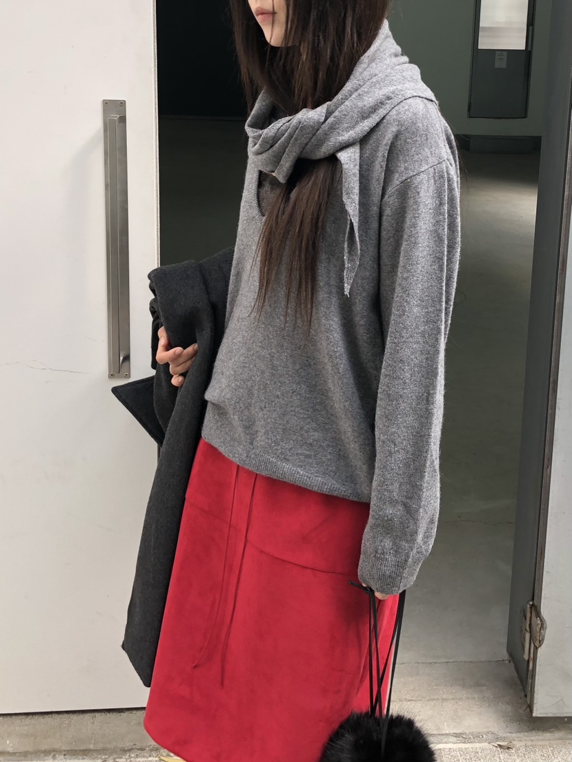 MURMUR韓國代購女裝新品推薦熱賣人氣休閑半身裙中短裙孔眼MURMUR半身裙/中短裙