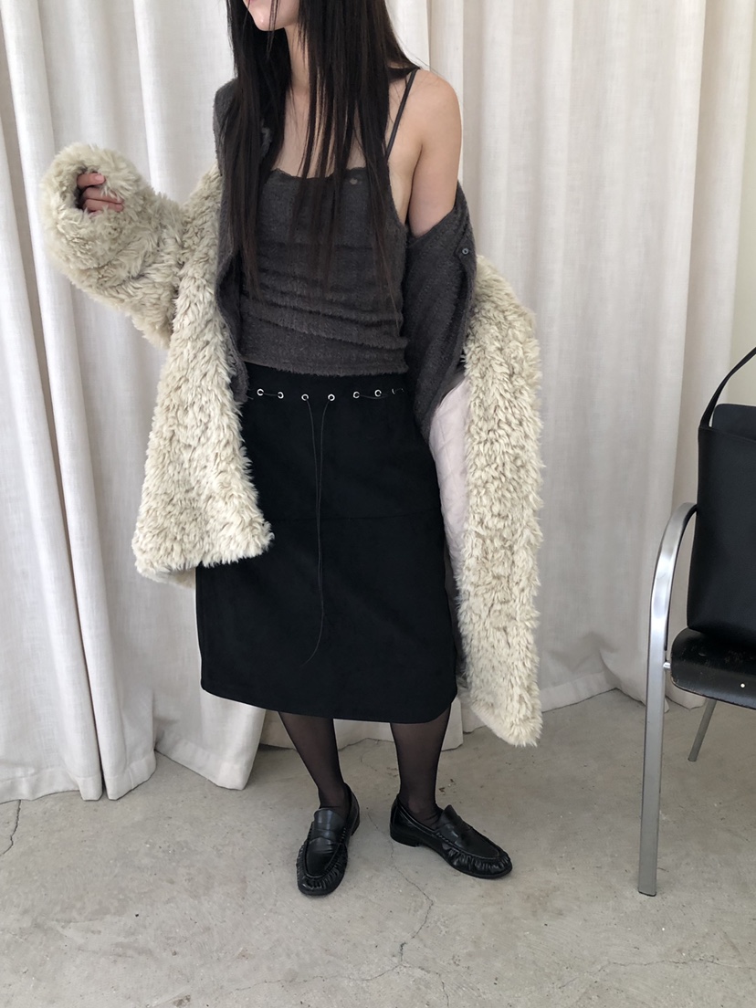 MURMUR韓國代購女裝新品推薦熱賣人氣休閑半身裙中短裙孔眼MURMUR半身裙/中短裙