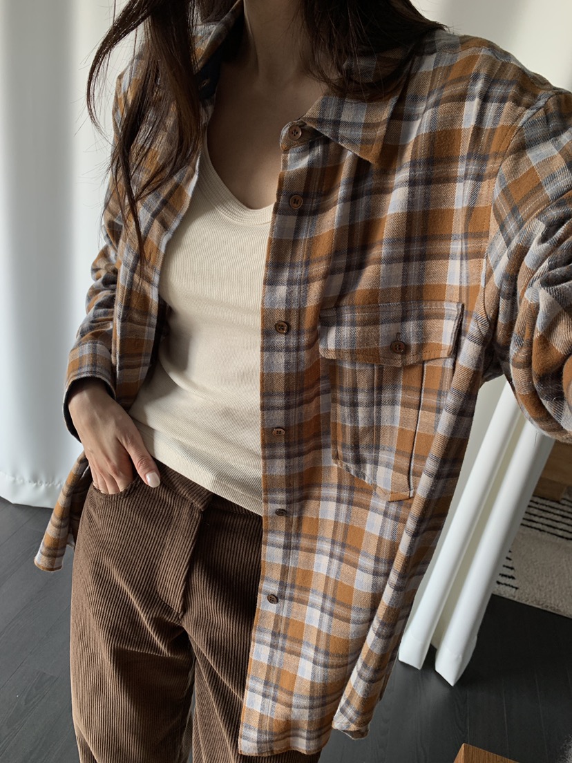 ATHEA韓國直郵女士新款真品休閑推薦人氣熱賣襯衫蕾絲衫格紋ATHEA襯衫/蕾絲衫