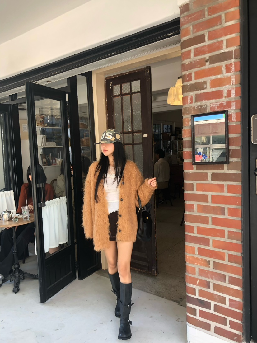 OUPPT韓國直郵女士新品真品推薦熱賣休閑時尚人氣開衫開衫OUPPT開衫
