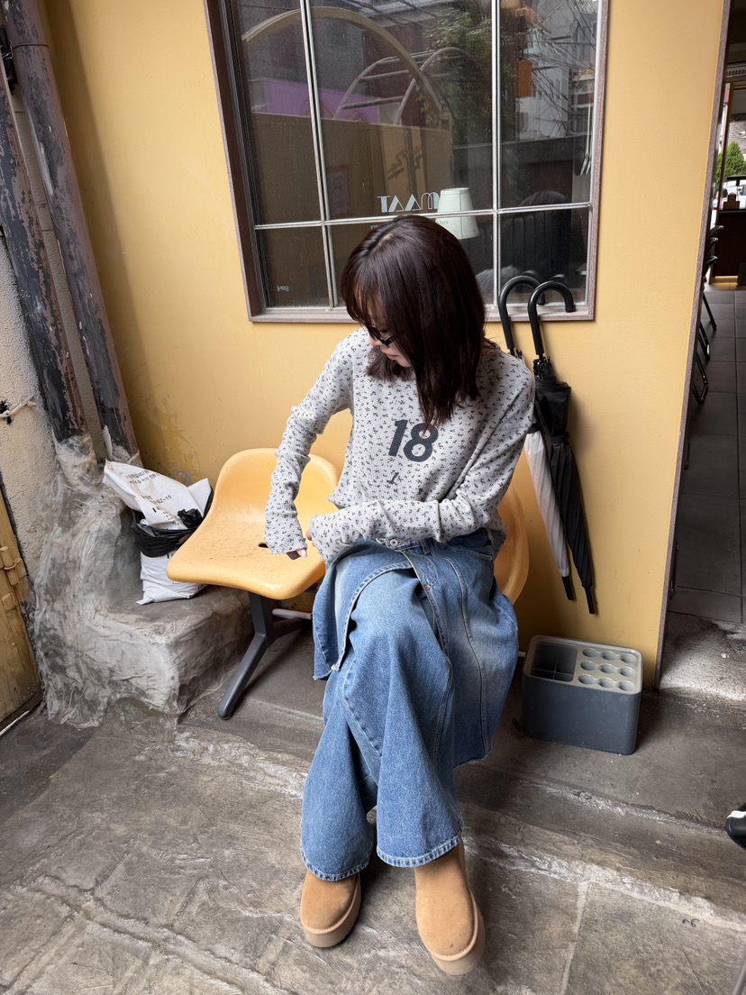FRANC—L韓國代購女裝新款熱賣人氣真品時尚休閑推薦長袖T恤FRANC長袖T恤