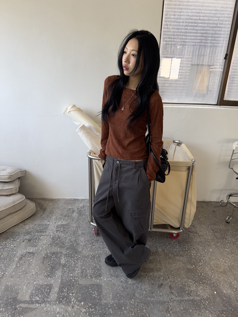 SUNDER MARKET韓國代購女裝新品推薦真品熱賣長袖T恤拉絨SUNDER MARKET長袖T恤
