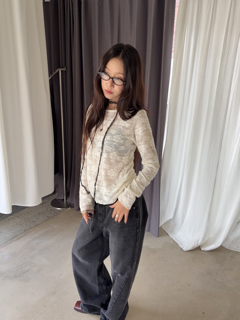 SUNDER MARKET韓國代購女裝新品推薦真品熱賣長袖T恤拉絨SUNDER MARKET長袖T恤