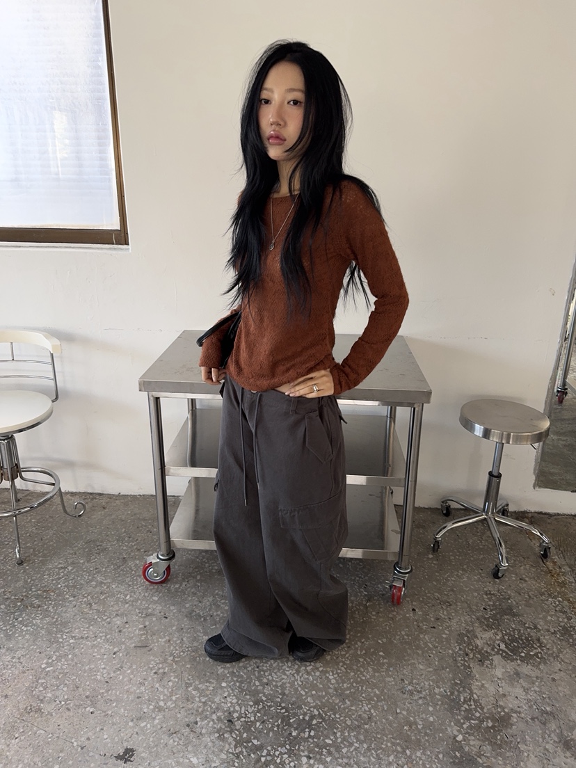 SUNDER MARKET韓國代購女裝新品推薦真品熱賣長袖T恤拉絨SUNDER MARKET長袖T恤圖色1