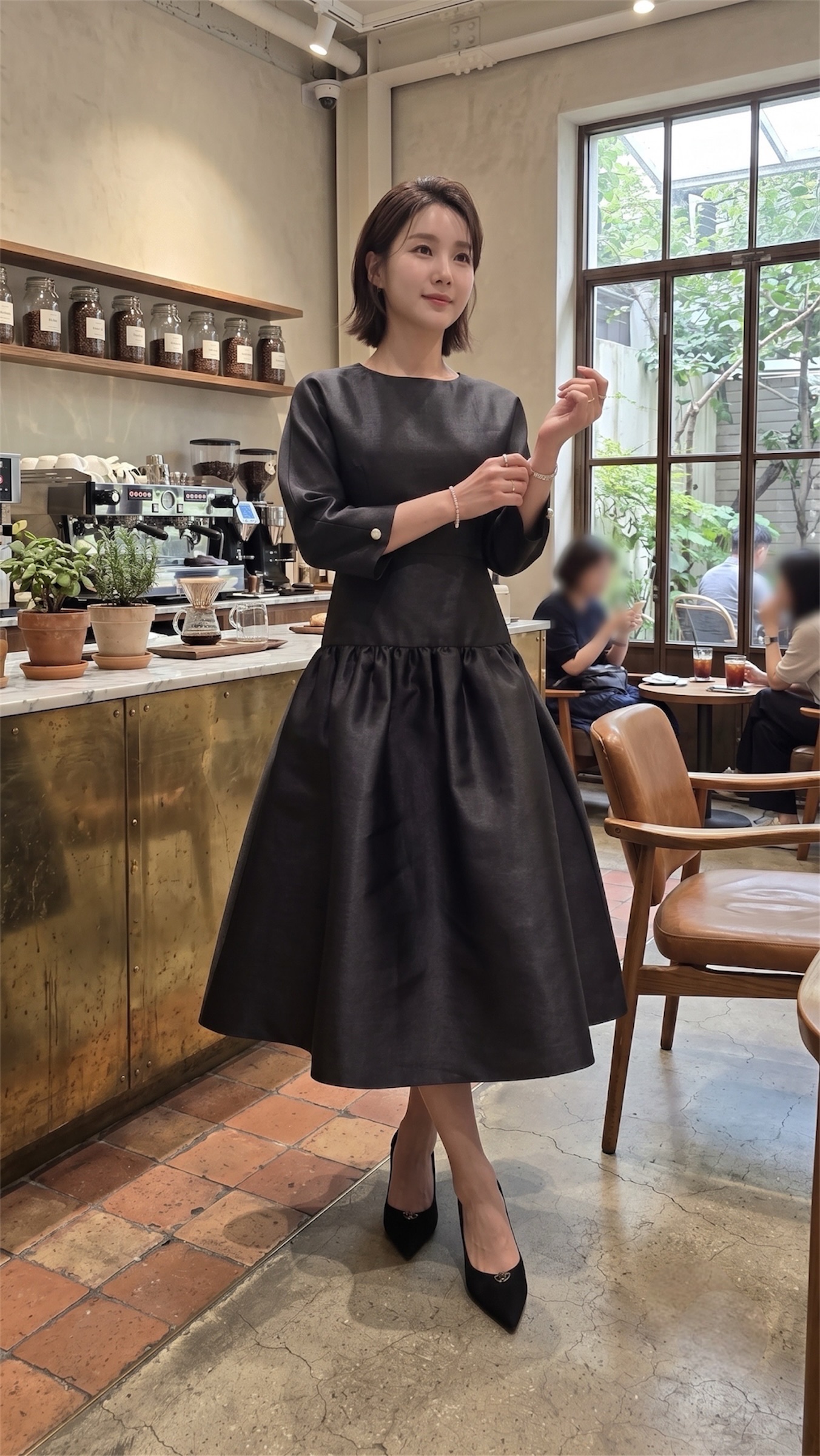 TANIA韓國代購女士新品休閑真品熱賣時尚人氣連衣裙不含配飾TANIA連衣裙