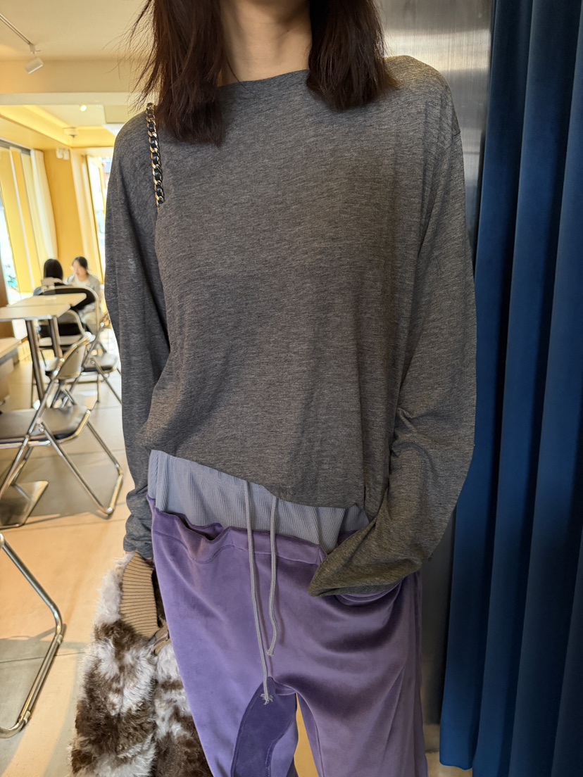 FRANC—L東大門代購女裝新款熱賣休閑人氣時尚長袖T恤系帶FRANC長袖T恤圖色2