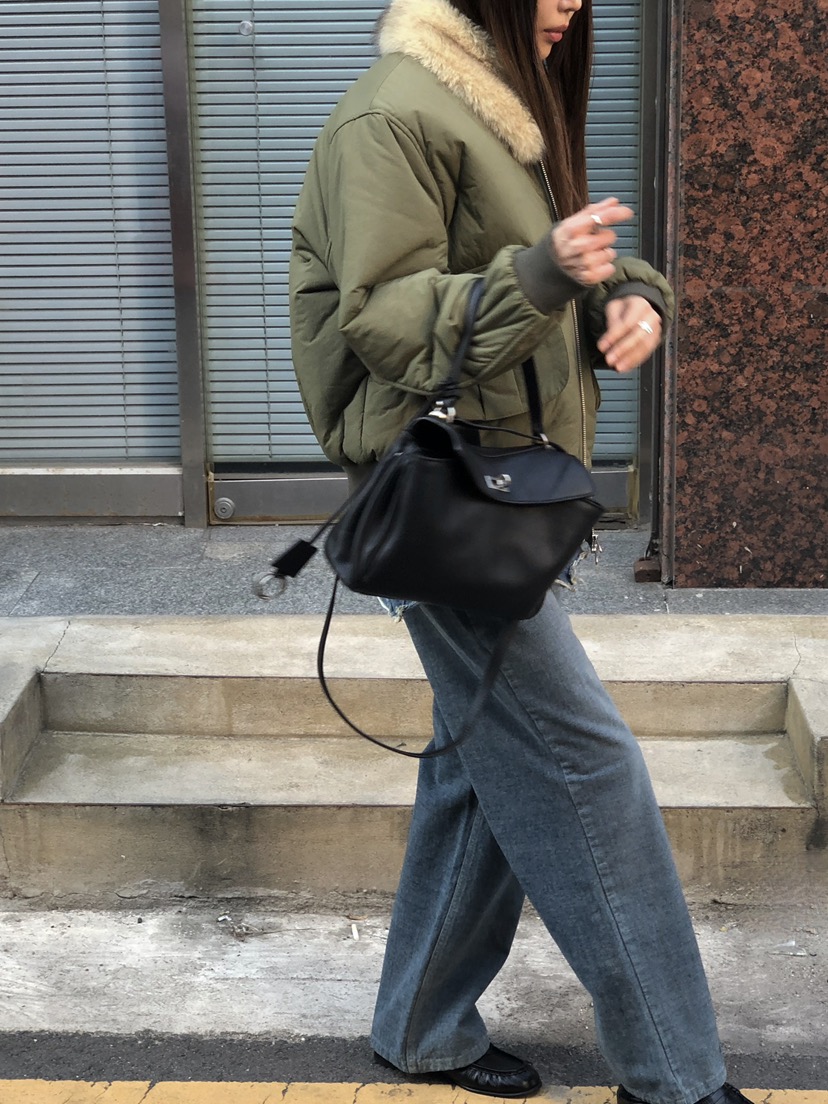 ONDO-P東大門代購女士新款人氣短款棉服毛領可拆可拆卸浣熊ONDO-P短款棉服