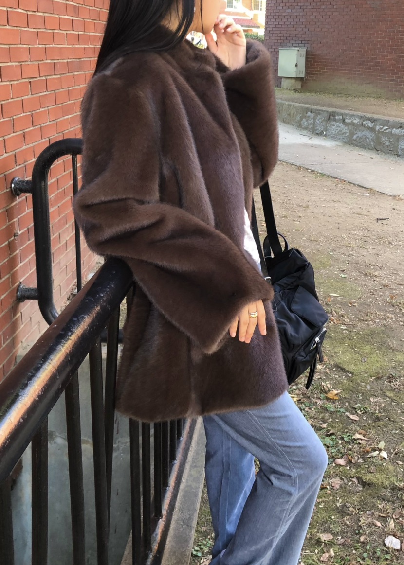 OUPPT東大門直郵女裝新款熱賣人氣推薦真品時尚休閑短款大衣OUPPT短款大衣