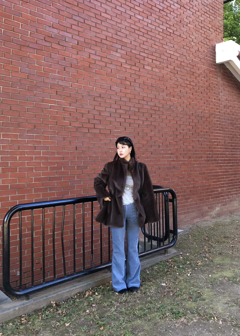 OUPPT東大門直郵女裝新款熱賣人氣推薦真品時尚休閑短款大衣OUPPT短款大衣