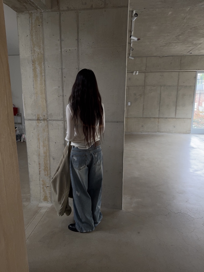 SUNDER MARKET東大門實拍女士新款真品熱賣人氣推薦牛仔褲SUNDER MARKET牛仔褲
