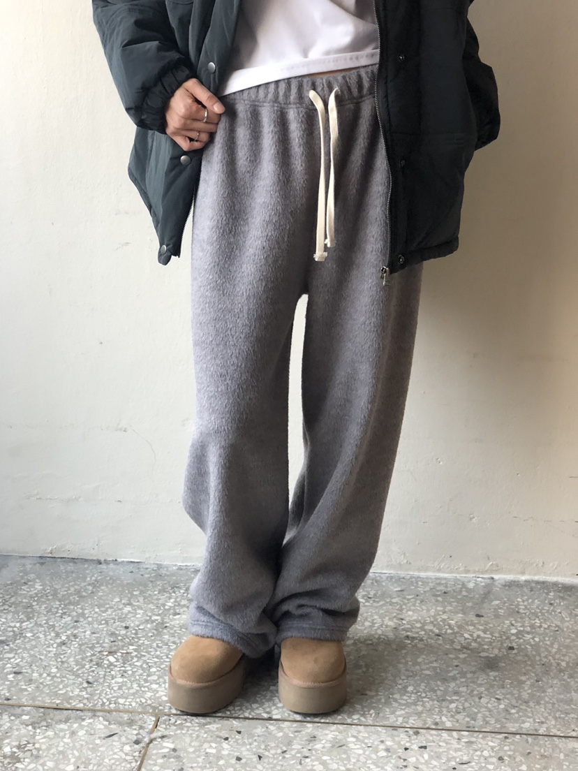 ONDO-P韓國直郵女士新品熱賣真品休閑人氣休閑褲羊駝毛加絨ONDO-P休閑褲