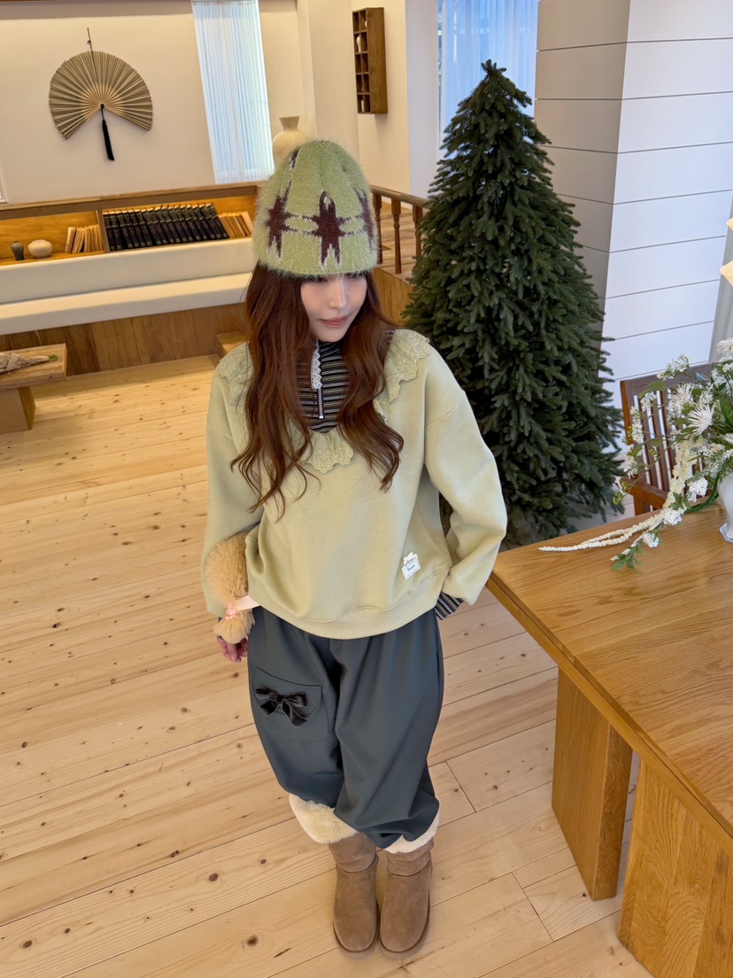 BOUTIQUE-L東大門實拍女裝新款人氣真品熱賣休閑衛衣條紋BOUTIQUE-L衛衣