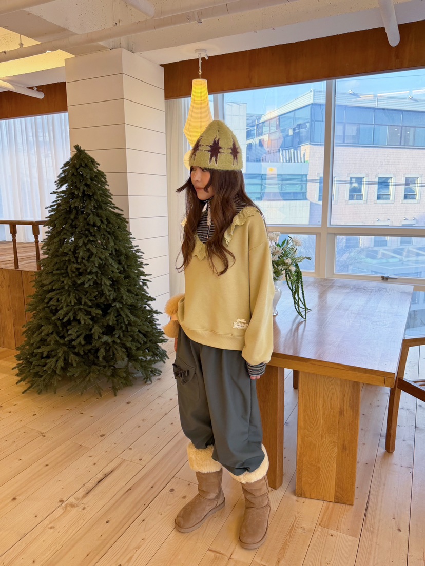 BOUTIQUE-L東大門實拍女裝新款人氣真品熱賣休閑衛衣條紋BOUTIQUE-L衛衣