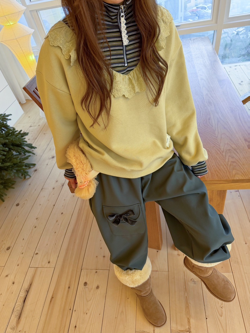 BOUTIQUE-L東大門實拍女裝新款人氣真品熱賣休閑衛衣條紋BOUTIQUE-L衛衣
