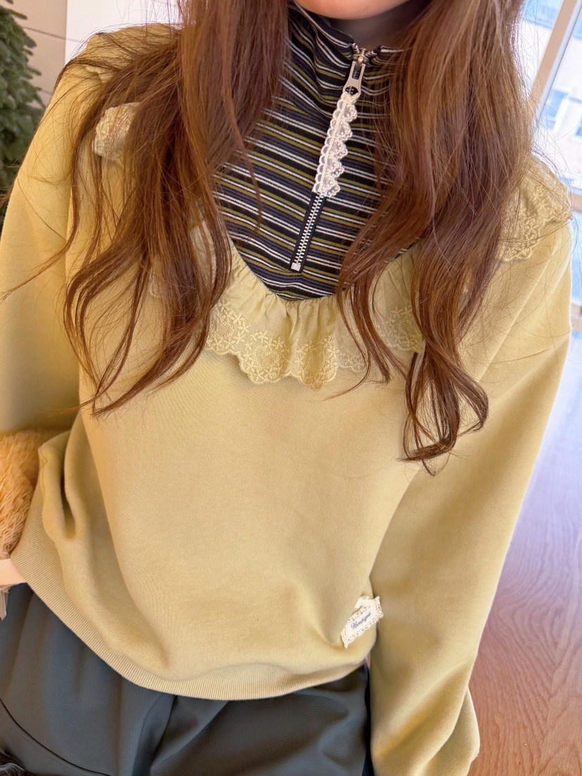 BOUTIQUE-L東大門實拍女裝新款人氣真品熱賣休閑衛衣條紋BOUTIQUE-L衛衣
