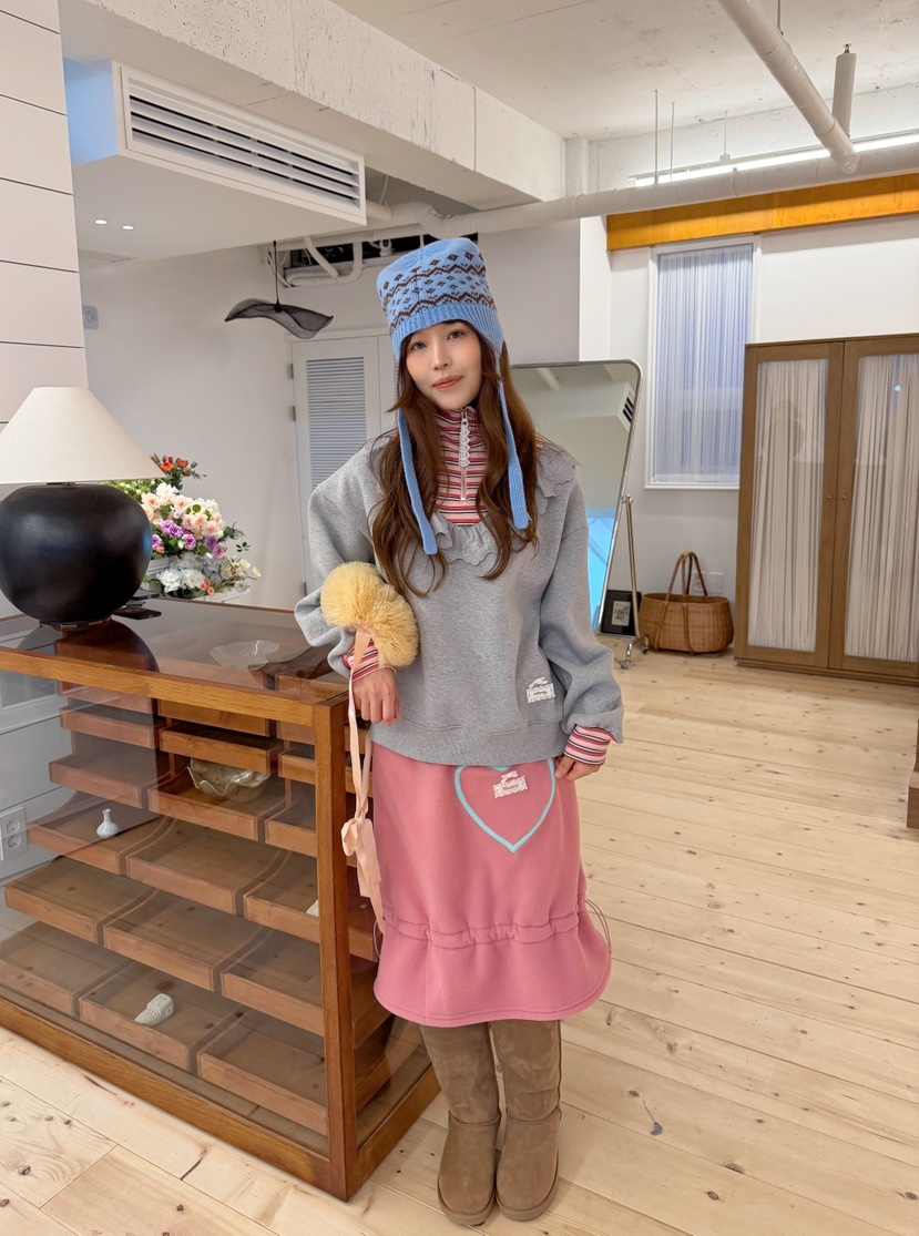 BOUTIQUE-L東大門實拍女裝新款人氣真品熱賣休閑衛衣條紋BOUTIQUE-L衛衣