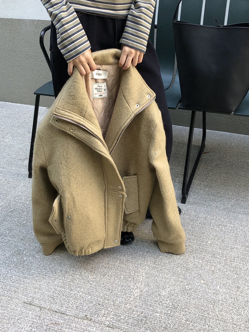 MURMUR東大門代購女裝新品休閑推薦熱賣時尚短款大衣雙層MURMUR短款大衣