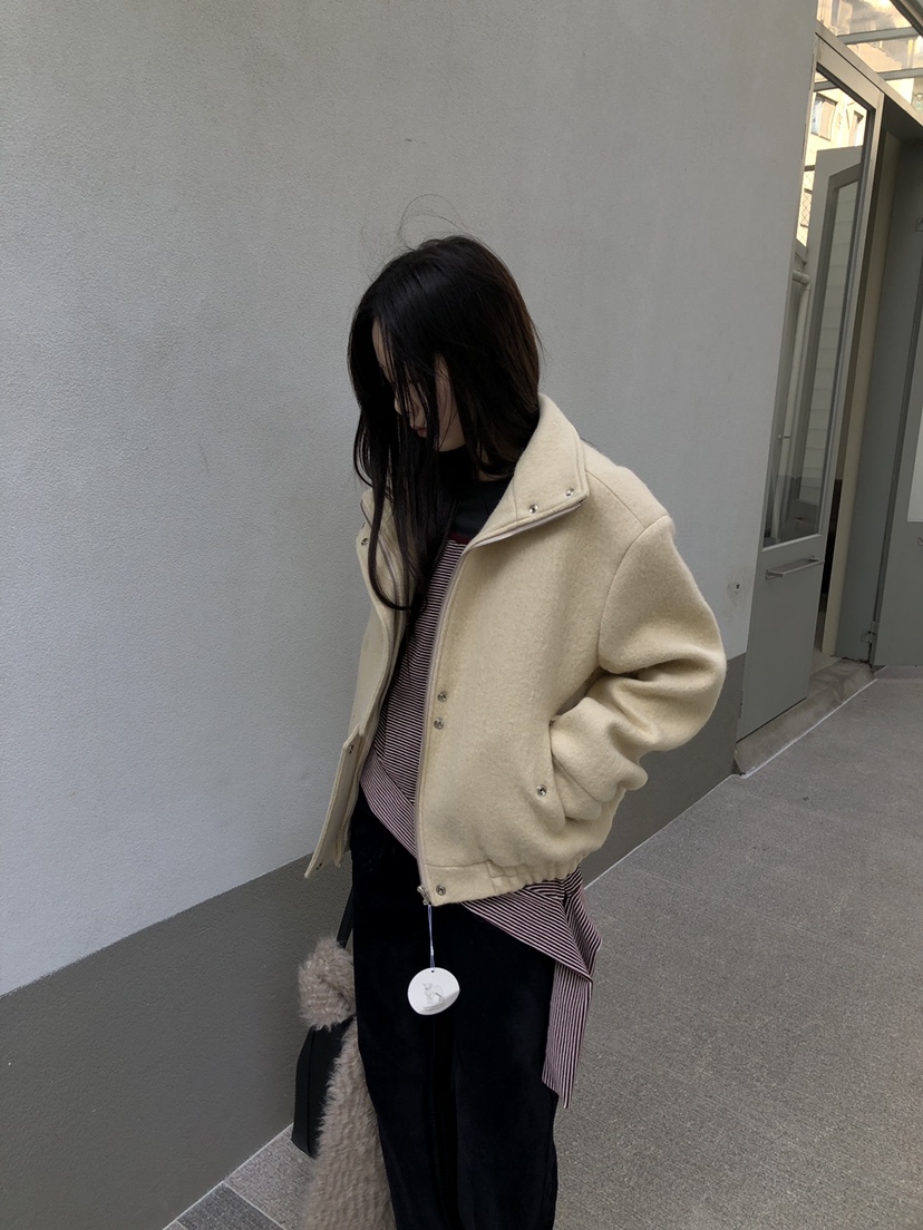 MURMUR東大門代購女裝新品休閑推薦熱賣時尚短款大衣雙層MURMUR短款大衣