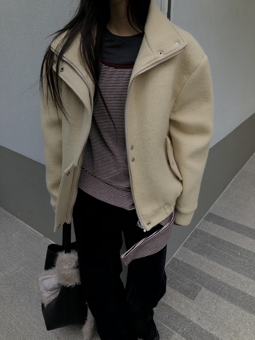 MURMUR東大門代購女裝新品休閑推薦熱賣時尚短款大衣雙層MURMUR短款大衣