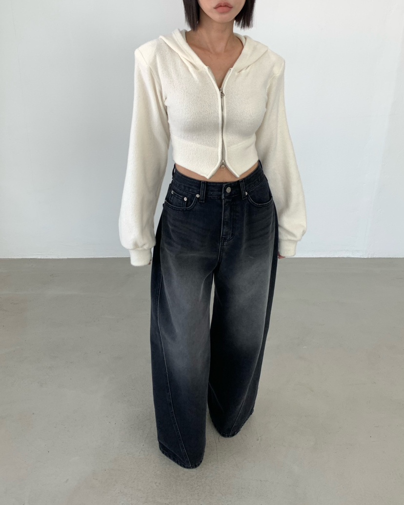 2TWO MOON東大門實拍女裝新品休閑真品熱賣開衫拉鏈連帽衫2TWO MOON開衫