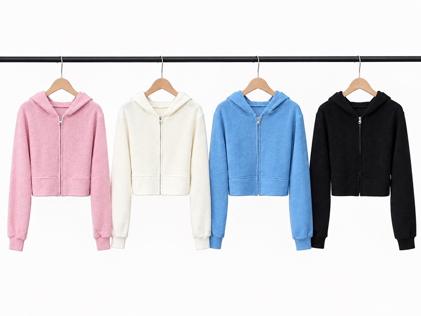 2TWO MOON東大門實拍女裝新品休閑真品熱賣開衫拉鏈連帽衫2TWO MOON開衫