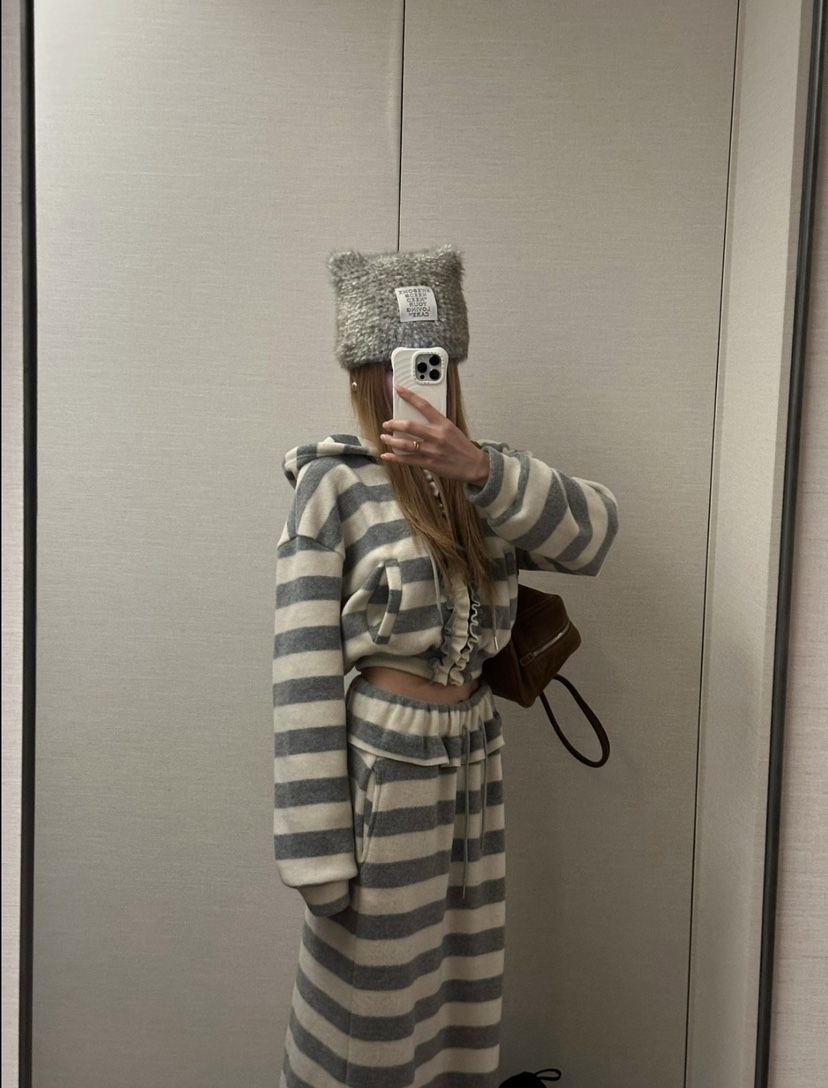 ZEROZERO韓國直郵女裝新品推薦真品休閑人氣熱賣長裙條紋ZEROZERO長裙