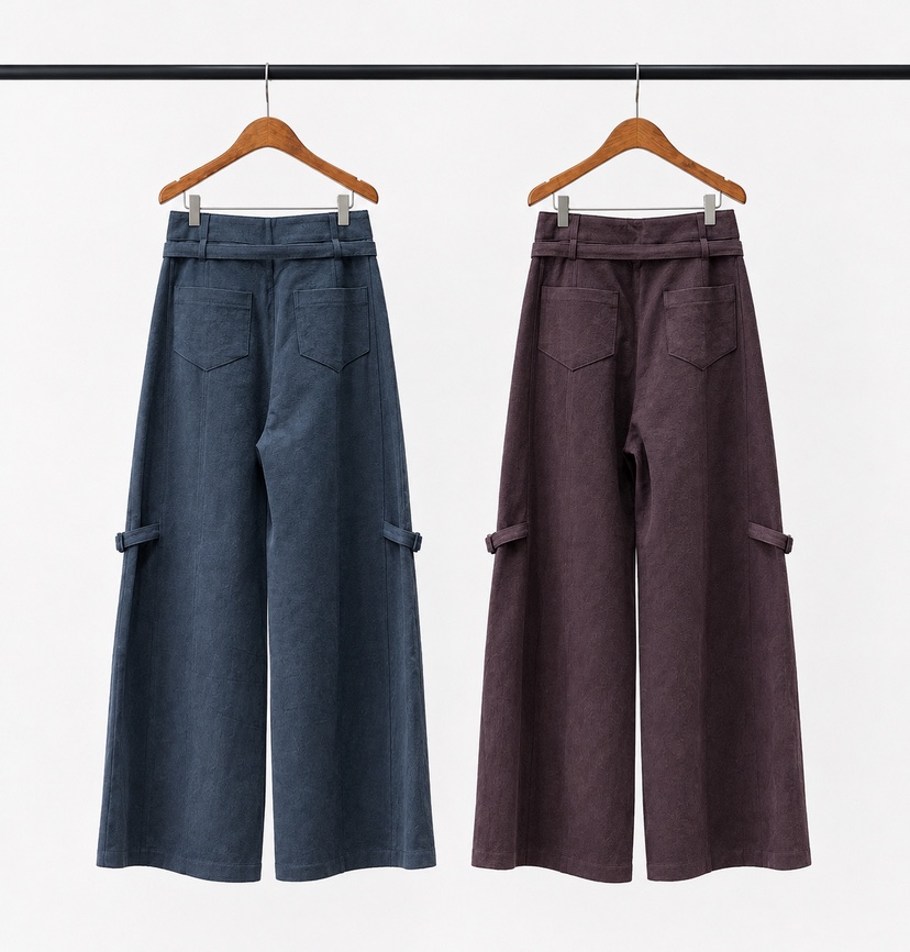 2TWO MOON韓國代購女裝新款休閑熱賣人氣真品休閑褲含腰帶2TWO MOON休閑褲