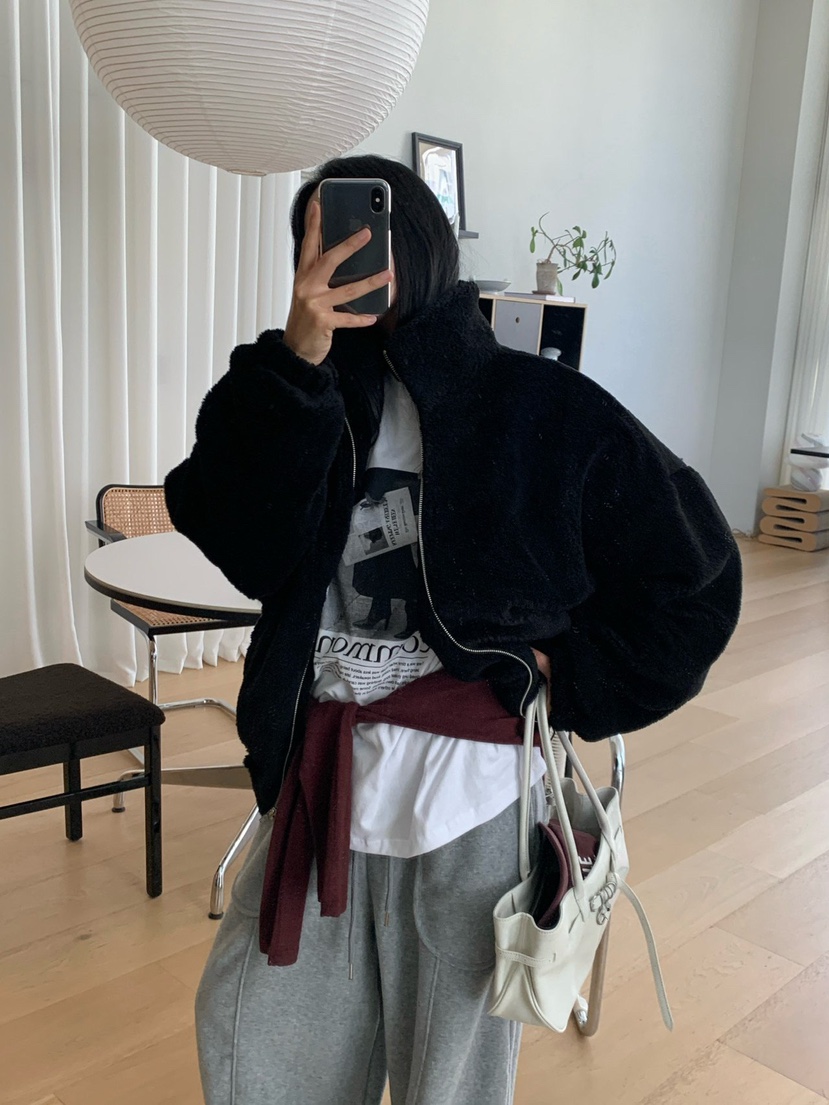 REVE CITE-L韓國代購女裝新款熱賣推薦時尚人氣夾克抓絨REVE CITE-L夾克