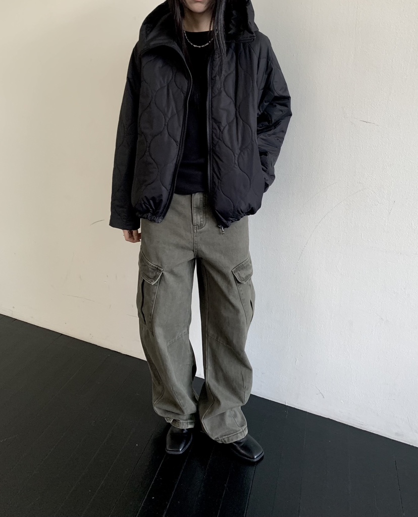 MUYBIEN東大門實拍女士新品休閑推薦短款棉服兩面穿雙面纖維MUYBIEN短款棉服