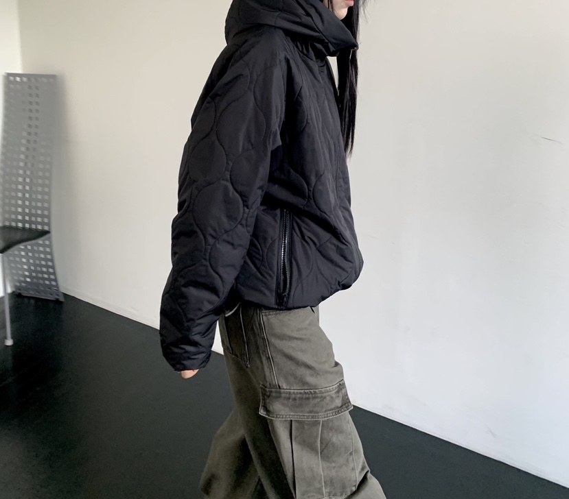 MUYBIEN東大門實拍女士新品休閑推薦短款棉服兩面穿雙面纖維MUYBIEN短款棉服