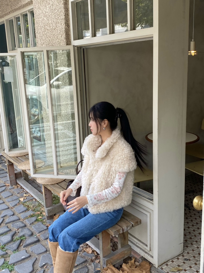 OUPPT東大門代購女士新款休閑時尚真品短款大衣不含內搭皮草OUPPT短款大衣