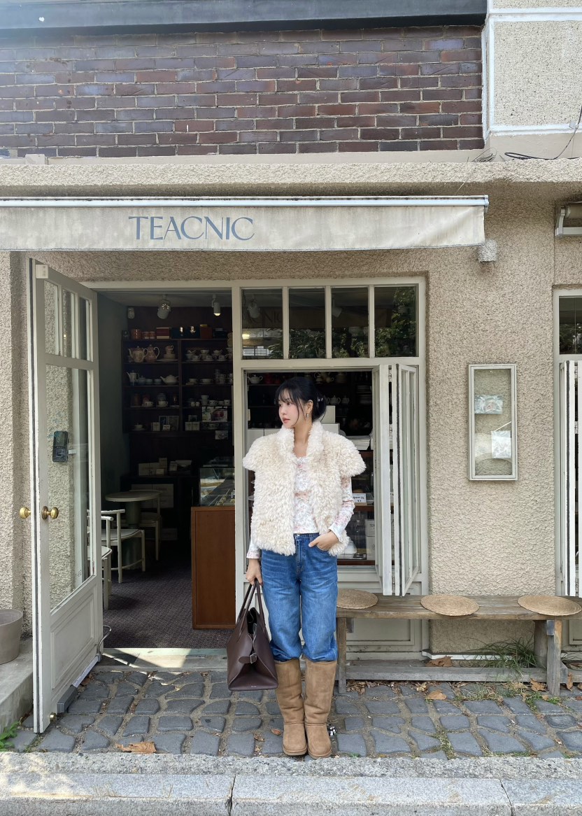 OUPPT東大門代購女士新款休閑時尚真品短款大衣不含內搭皮草OUPPT短款大衣