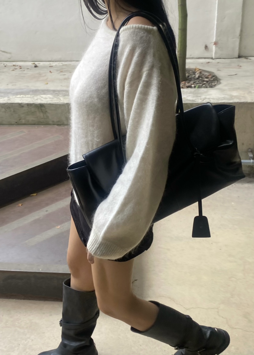 OUPPT東大門直郵女裝新品推薦熱賣針織衫不含內搭不對稱羊絨OUPPT針織衫