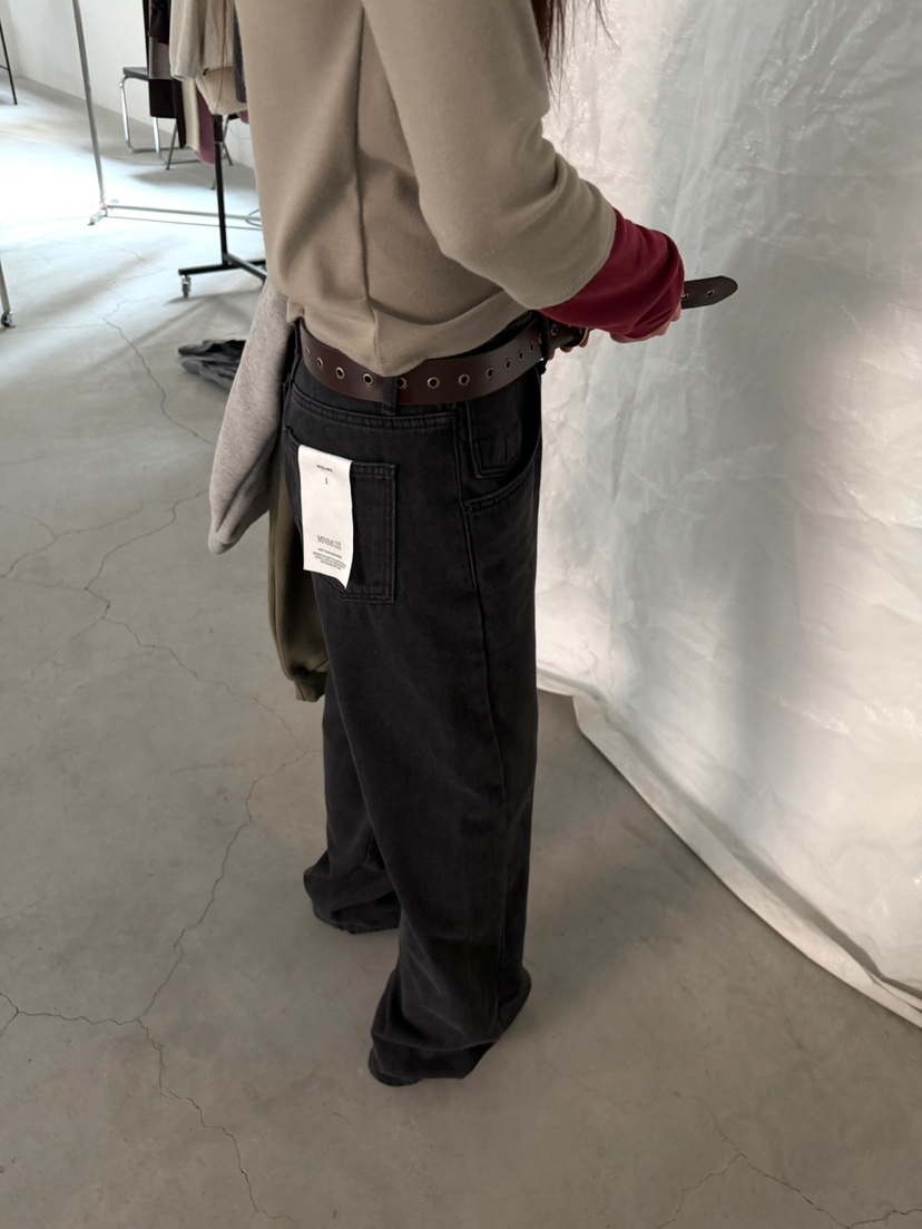 MINIMUZE韓國直郵女士新款推薦休閑人氣時尚真品休閑褲黑色MINIMUZE休閑褲