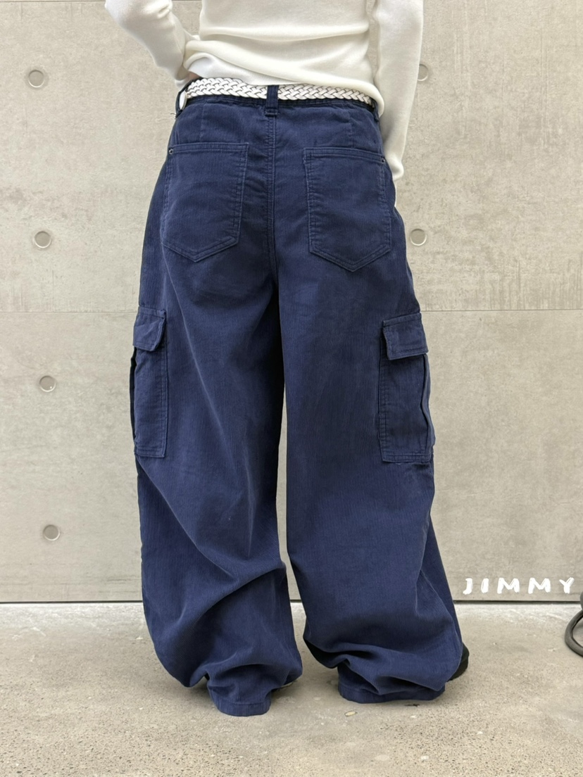 JIMMY韓國代購女裝新品休閑時尚推薦真品休閑褲工裝褲燈芯絨JIMMY/REMAKE休閑褲