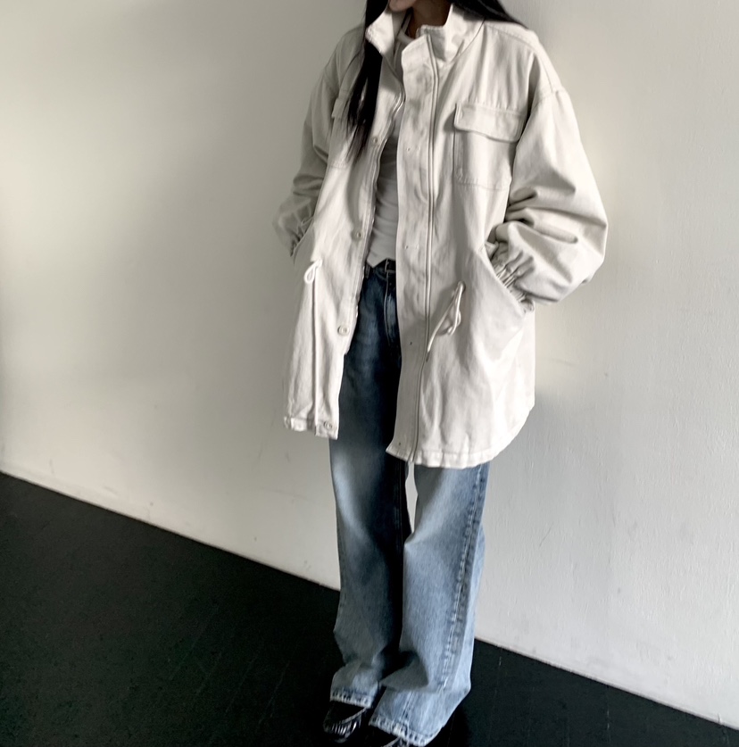 MUYBIEN東大門代購女裝新品推薦時尚休閑真品夾克水洗加絨MUYBIEN夾克
