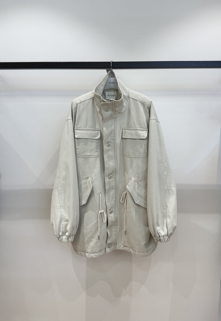 MUYBIEN東大門代購女裝新品推薦時尚休閑真品夾克水洗加絨MUYBIEN夾克圖色2
