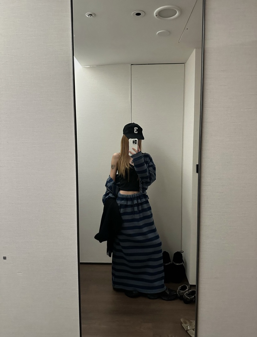 ZEROZERO東大門直郵女裝新品真品推薦熱賣衛衣連帽衫條紋ZEROZERO衛衣