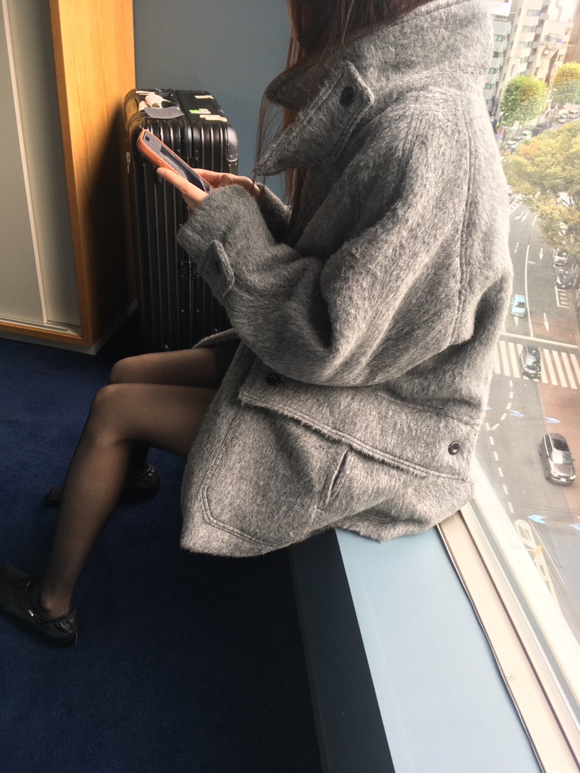 MINIMUZE東大門代購女士新品推薦人氣熱賣中長款大衣羊駝MINIMUZE中長款大衣