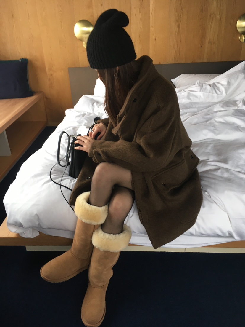 MINIMUZE東大門代購女士新品推薦人氣熱賣中長款大衣羊駝MINIMUZE中長款大衣
