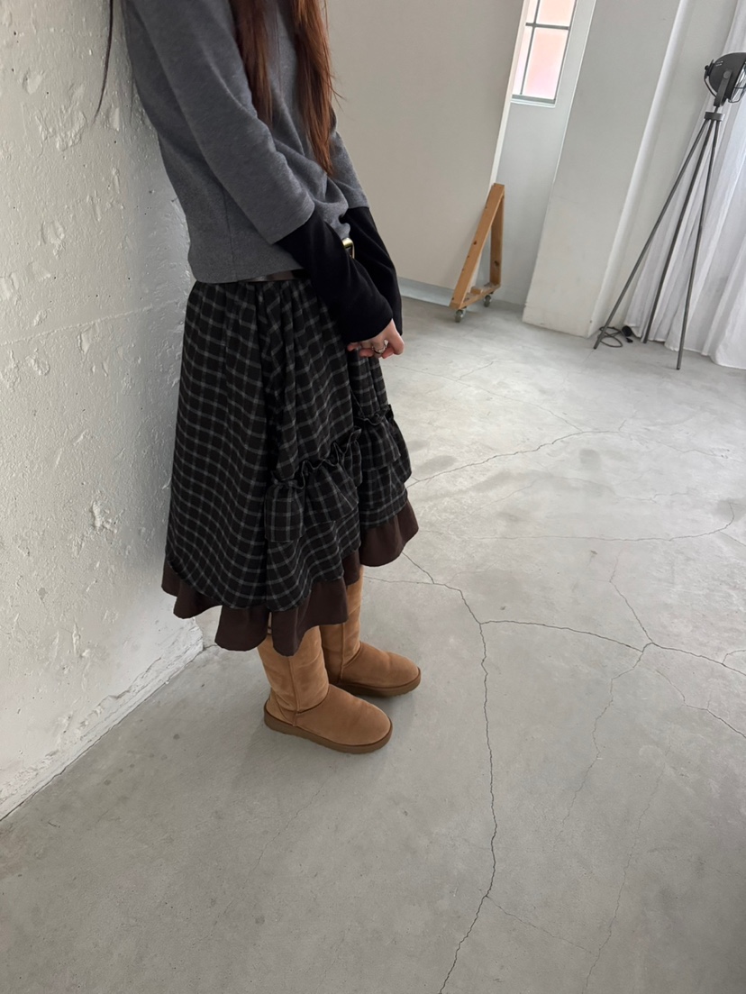 MINIMUZE東大門代購女裝新品時尚推薦人氣半身裙中短裙北歐MINIMUZE半身裙/中短裙