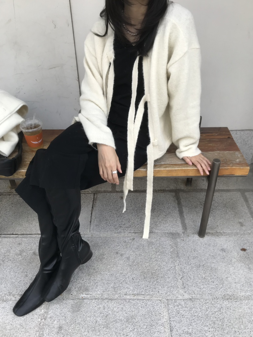 LOFN東大門實拍女裝新款時尚熱賣休閑推薦針織衫兩面穿羊駝LOFN針織衫