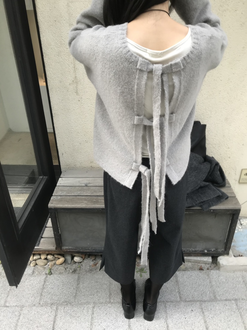 LOFN東大門實拍女裝新款時尚熱賣休閑推薦針織衫兩面穿羊駝LOFN針織衫