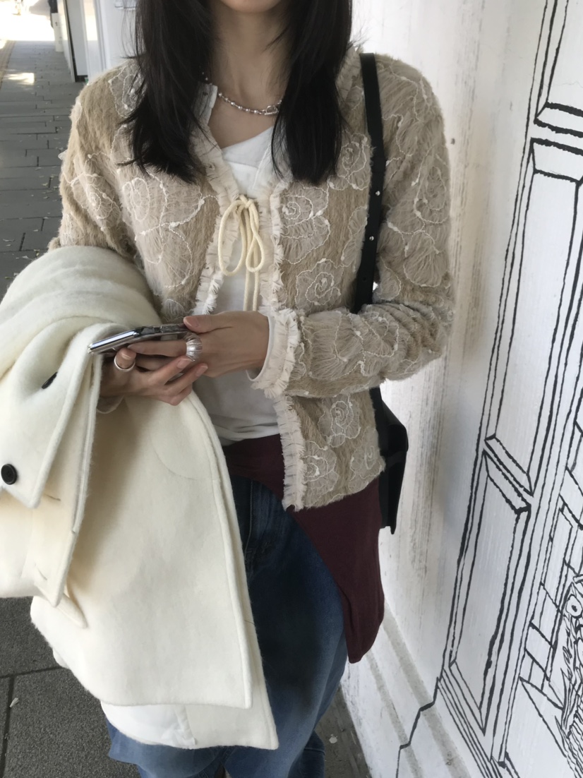 LOFN韓國直郵女士新品真品休閑推薦熱賣時尚人氣開衫LOFN開衫