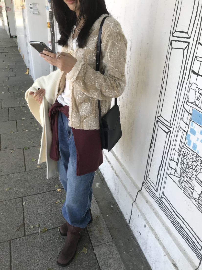 LOFN韓國直郵女士新品真品休閑推薦熱賣時尚人氣開衫LOFN開衫