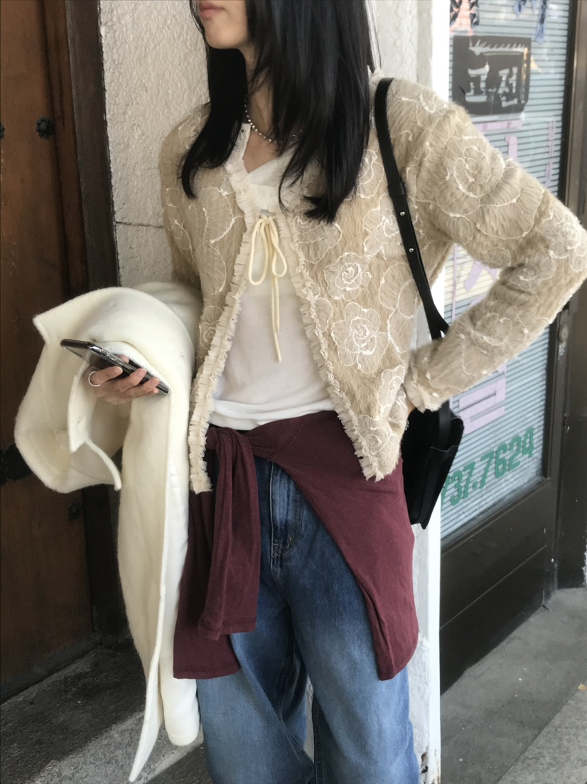 LOFN韓國直郵女士新品真品休閑推薦熱賣時尚人氣開衫LOFN開衫