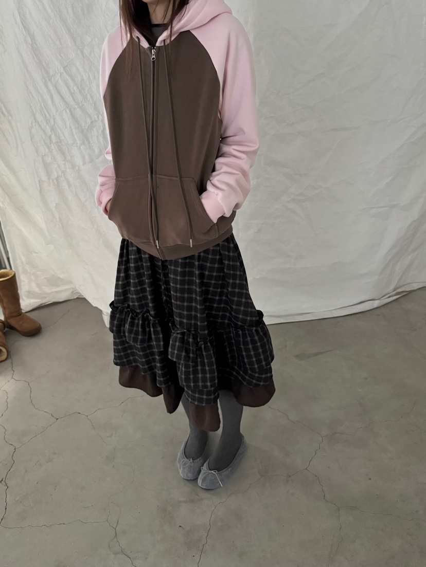 MINIMUZE東大門直郵女士新款時尚人氣衛衣插肩袖連帽衫抓絨MINIMUZE衛衣